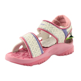 Rider Sandals per bambini bianco-bianco per Velcro 80608 rosa 2
