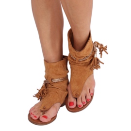 SEA Sandali Donna Infradito Con Cammello SL1011 Madrit multicolore 2