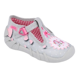 Scarpe per bambini Befado 110P359 rosa grigio 1
