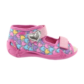 Scarpe per bambini gialle Befado 342P014 rosa 1