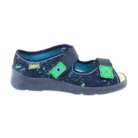 Scarpe per bambini Befado 869Y142 blu navy verde 1
