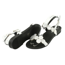 M.Daszyński Daszyński MR1958-1 sandali argento con cerchi d'argento 2