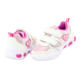 Evento Scarpe sportive luminose NOVITÀ 20DZ55-1778 bianco rosa grigio 3