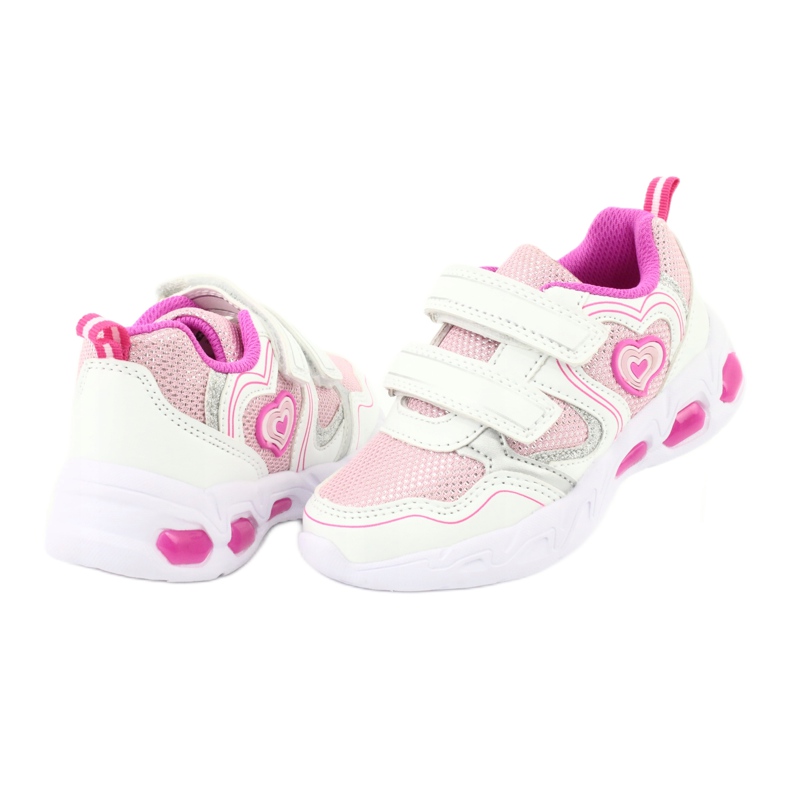 Evento Scarpe sportive luminose NOVITÀ 20DZ55-1778 bianco rosa grigio 3