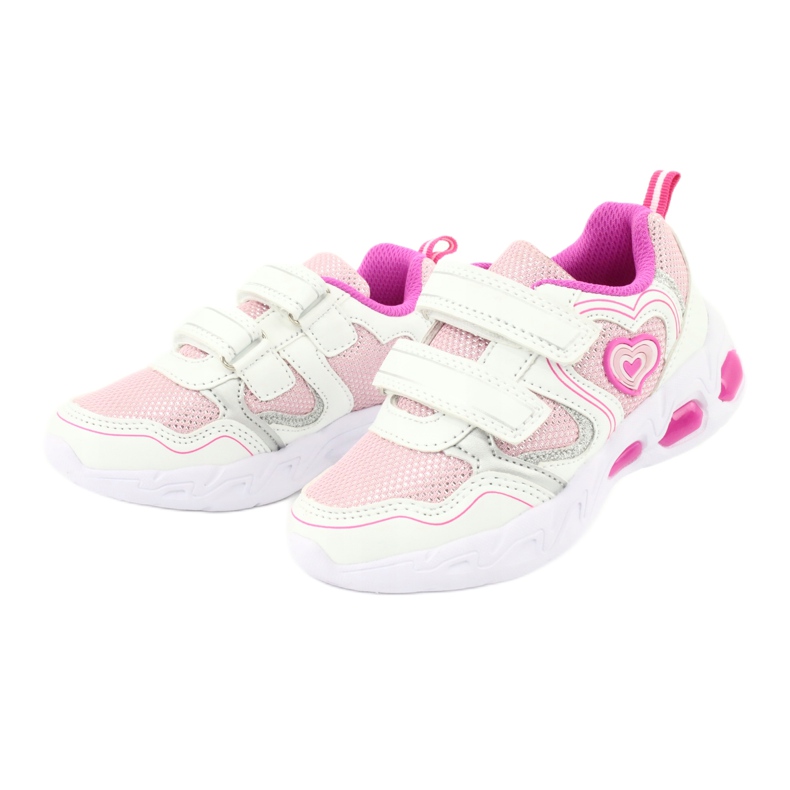 Evento Scarpe sportive luminose NOVITÀ 20DZ55-1778 bianco rosa grigio 2