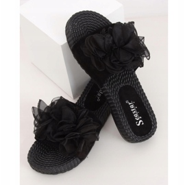 Pantofole nere da donna nere YQ227 Black nero 1