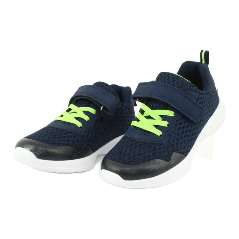 NEWS Scarpe sportive per notizie blu navy/verde in velcro 20Z55-2312 2
