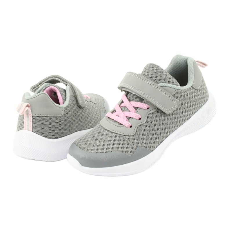 Evento 20dz55-2312 scarpe sportive per velcro grigio rosa 3