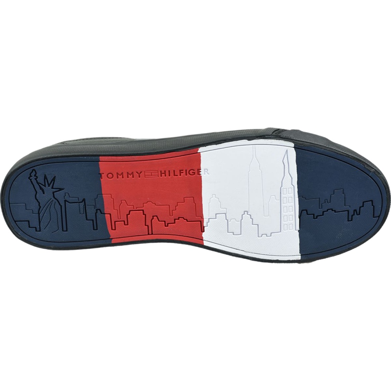 Scarpe Tommy Hilfiger Sneaker in pelle con dettaglio bandiera M FM0FM02576 Bds nero 3