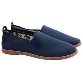 LIBRAPOP Sneakers Livo Espadrillas blu navy in tessuto da uomo 1