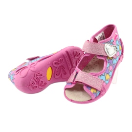 Scarpe per bambini gialle Befado 342P014 rosa 4