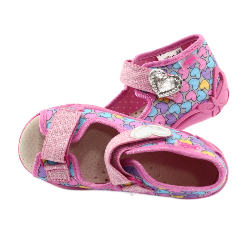 Scarpe per bambini gialle Befado 342P014 rosa 5