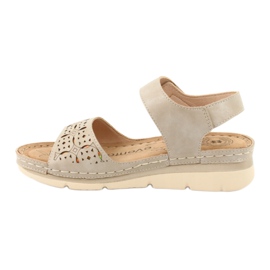 Evento Sandali beige comodi 20SD98-1601 1