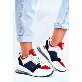 ADY Sneakers Sportive da Donna Red Sparks beige rosso blu navy multicolore 2