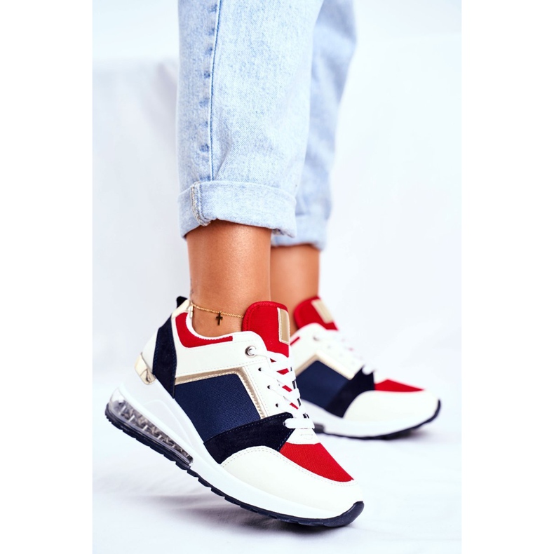 ADY Sneakers Sportive da Donna Red Sparks beige rosso blu navy multicolore 1