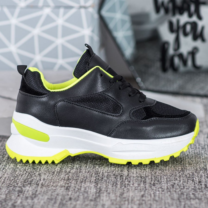 SHELOVET Sneakers sportive nere nero 2