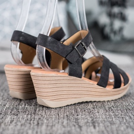 Sea Elves Sandali Leggeri In Ecopelle nero 1