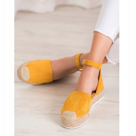 SHELOVET Espadrillas traforate giallo 1