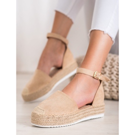 SHELOVET Espadrillas traforate marrone 1