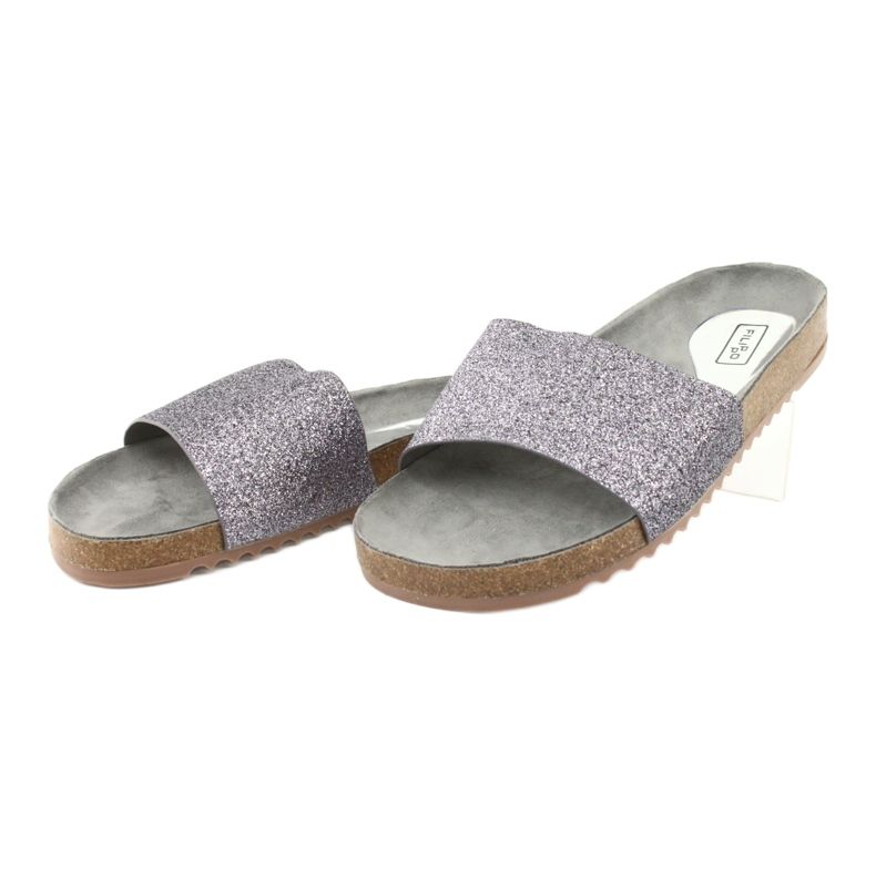 Filippo Silver Profiled Women's Flip Flops DK1373/20 grigio 2