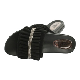 Filippo Flip Black Flip con fronzoli e zirconi nero 3