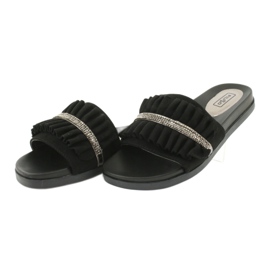 Filippo Flip Black Flip con fronzoli e zirconi nero 2