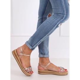 Sandali da donna champagne CK151P Champagne rosa 1