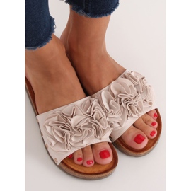 Pantofole da donna beige F191 Beige 1