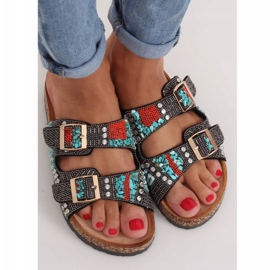 Scholki con perline nere CK133P Nero multicolore 1