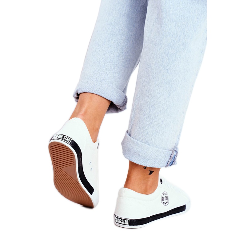 Sneakers Donna Big Star Bianche FF274228 bianca nero 1