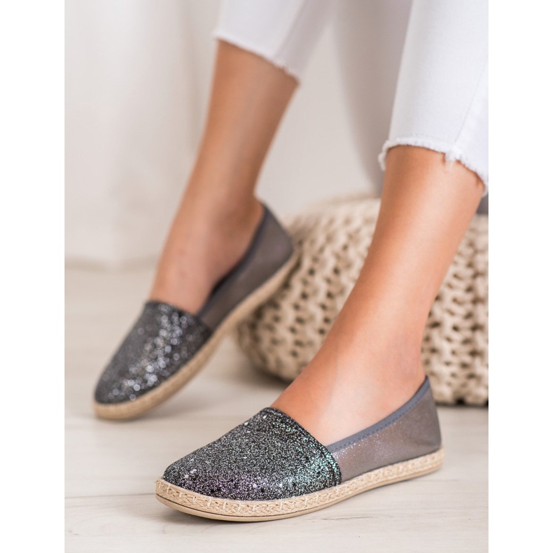 SHELOVET Slip lucidi grigio 2