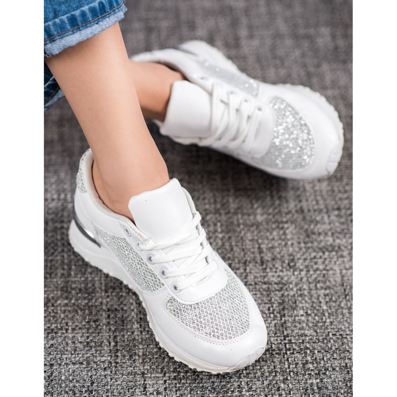 SHELOVET Scarpe sportive bianche alla moda bianco 2