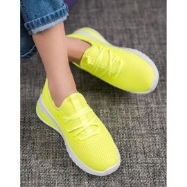 SHELOVET Sneakers in tessuto giallo 1