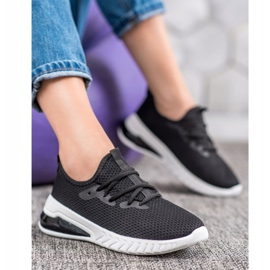 SHELOVET Sneakers in tessuto nero 1