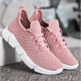 SUPER COOL Sneakers in tessuto rosa 2