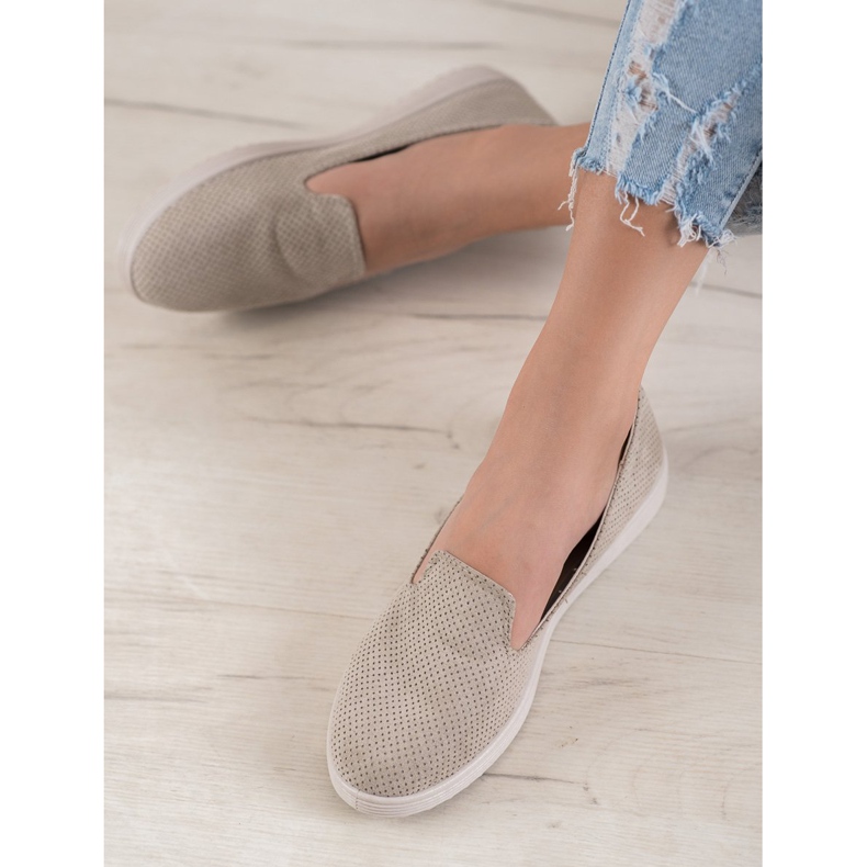 SHELOVET Signori in pelle scamosciata marrone 2