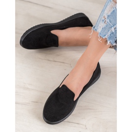 SHELOVET Signori in pelle scamosciata nero 1