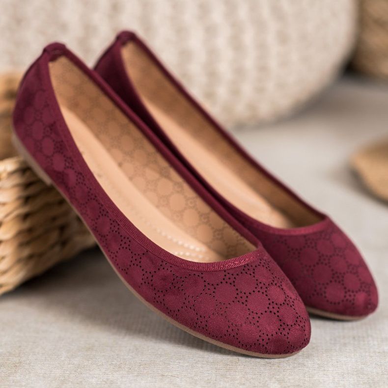 Fama Ballerine traforate rosso 2