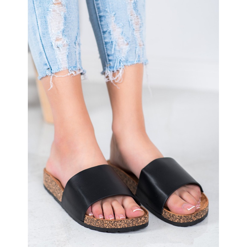 SDS Pantofole classiche nero 2