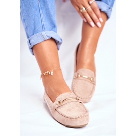 BUGO Mocassini Donna Scamosciato Beige Dive 1