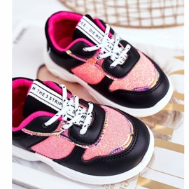 FRROCK Scarpe sportive per bambini Matylda nere con glitter nero multicolore 1