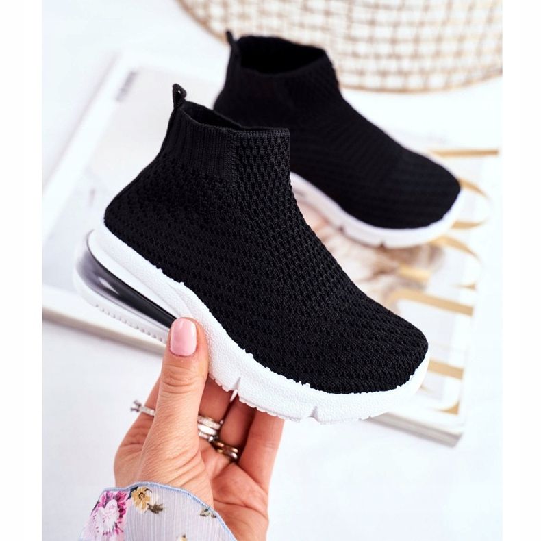 FRROCK Scarpe Sportive Alte per Bambini Nero Tobi 2