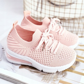 FRROCK Scarpe Sportive Bambino Allacciate Rosa Lena 1