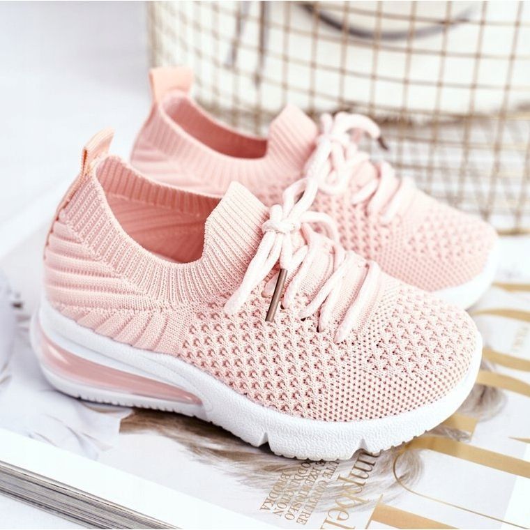 FRROCK Scarpe Sportive Bambino Allacciate Rosa Lena 1
