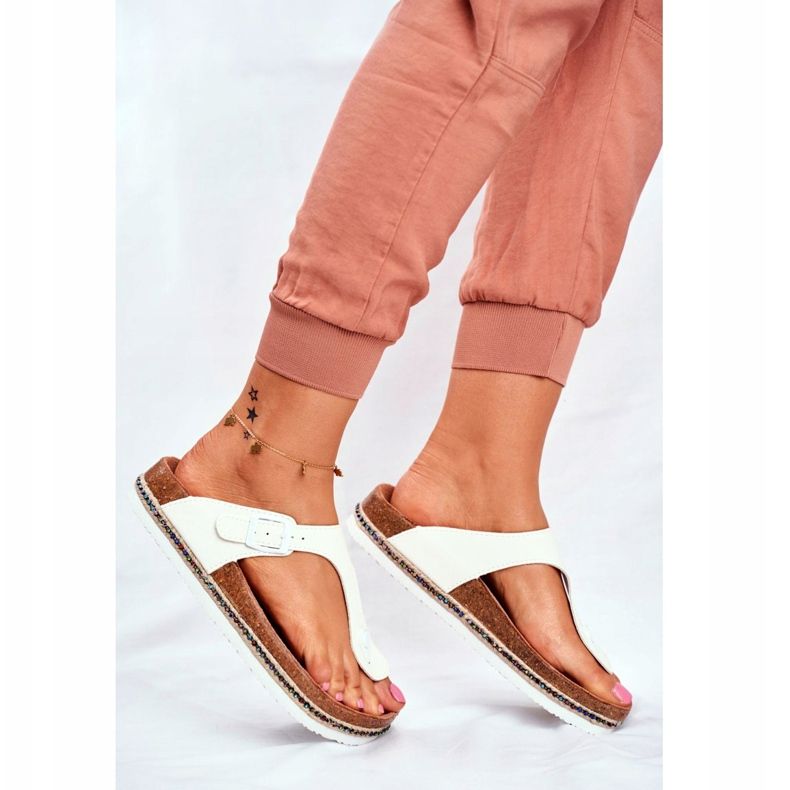 Infradito da donna Big Star White FF274631 bianca 2