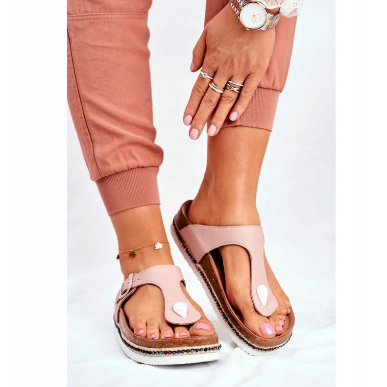 Infradito da donna Big Star Pink FF274636 rosa 1