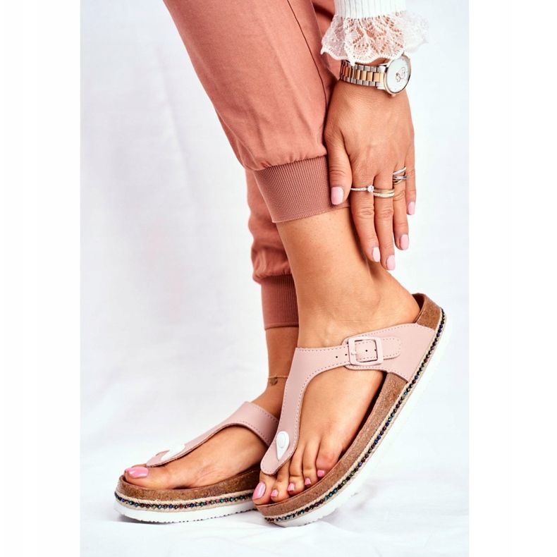 Infradito da donna Big Star Pink FF274636 rosa 2