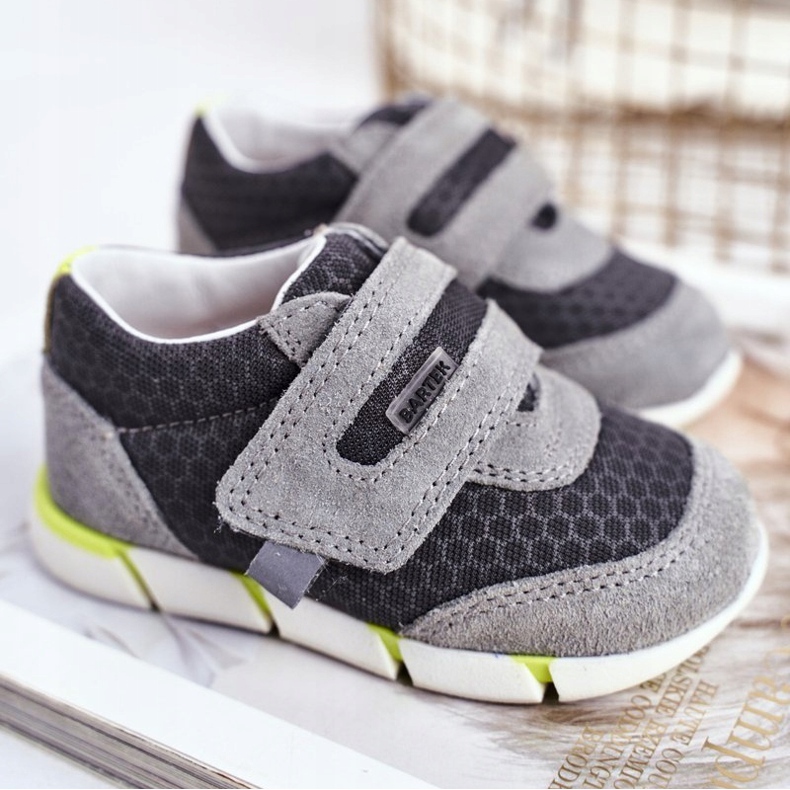 Bartek S.A. Scarpe brogue da bambino grigie Bartek T-71949 / SA1 grigio 1