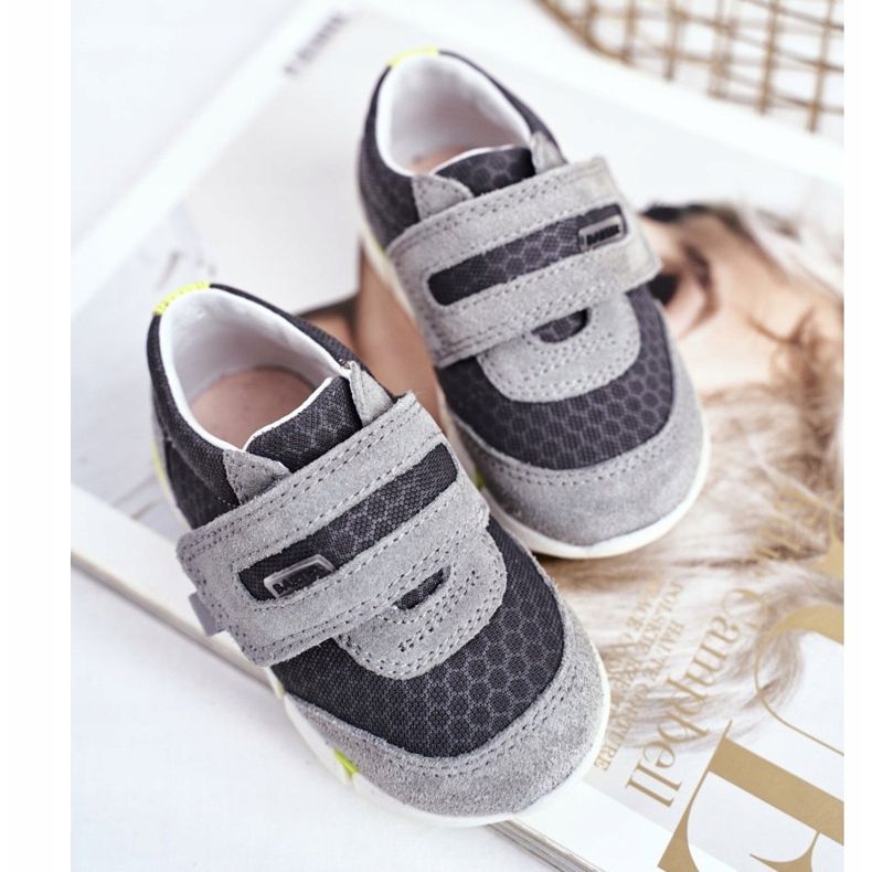 Bartek S.A. Scarpe brogue da bambino grigie Bartek T-71949 / SA1 grigio 2