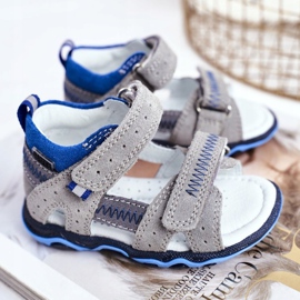 Bartek S.A. Sandali per bambini per ragazzi Bartek T-71824 / 76G grigio 1